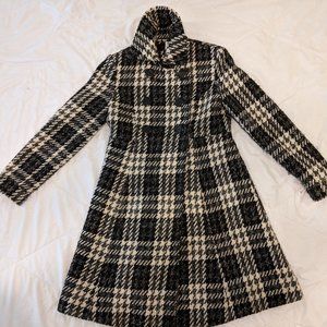Black/White Checker Victoria's Secret Wool Jacket